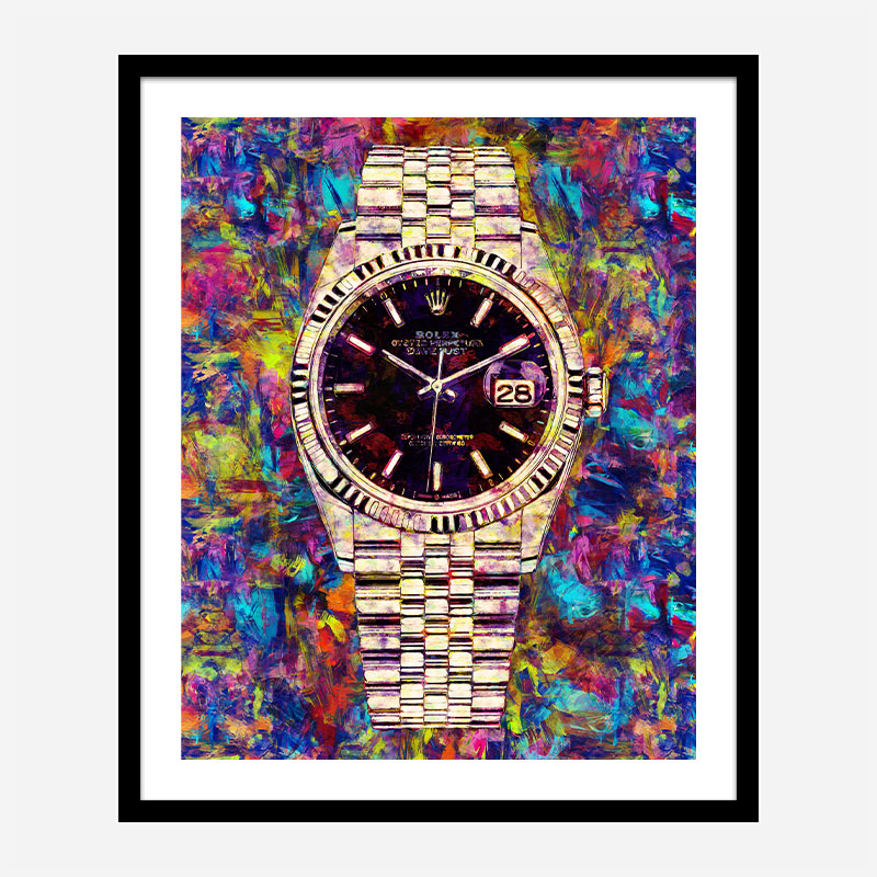 Rolex Datejust Gold Art Print