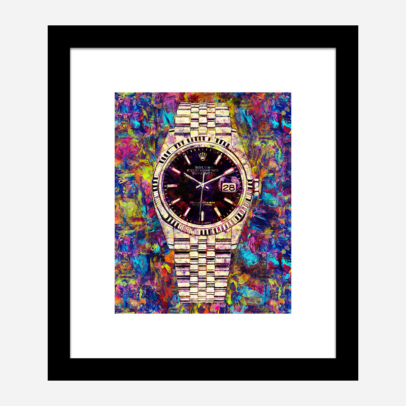 Rolex Datejust Gold Art Print