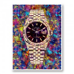 Rolex Datejust Gold Art Print