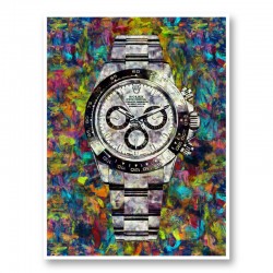 Rolex Daytona Abstract Art Print