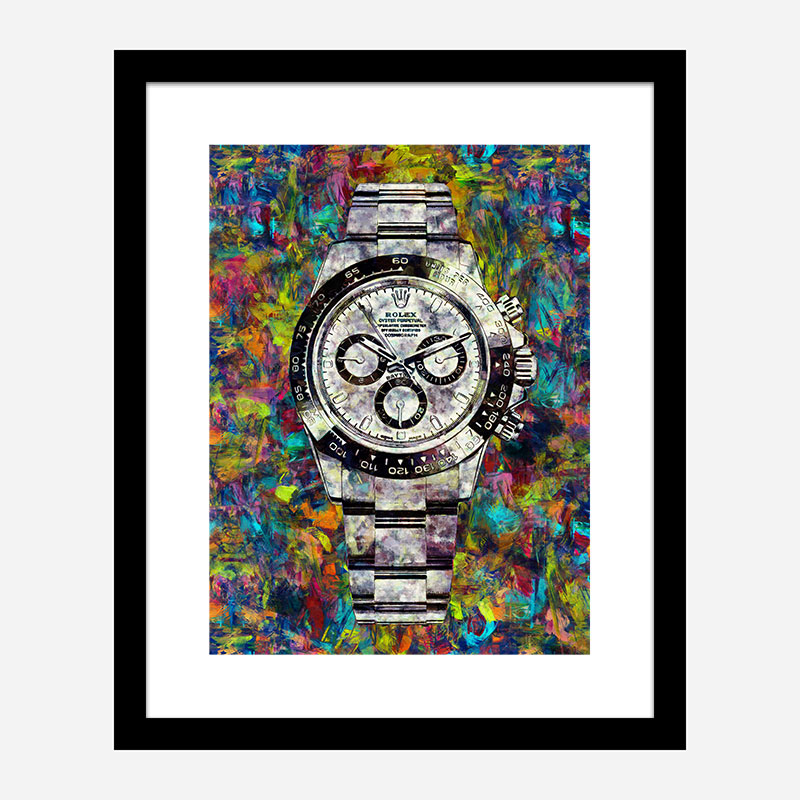 Rolex Daytona Abstract Art Print