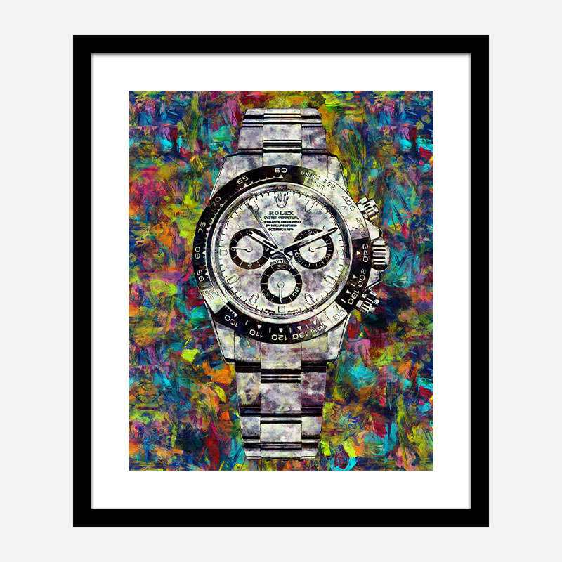 Rolex Daytona Abstract Art Print