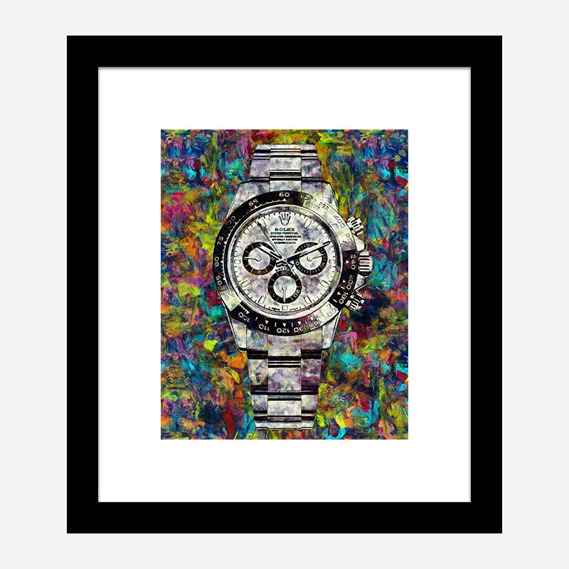 Rolex Daytona Abstract Art Print