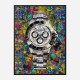 Rolex Daytona Abstract Art Print