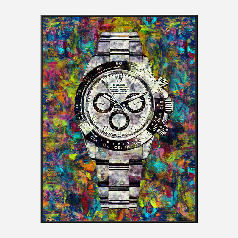 Rolex Daytona Abstract Art Print