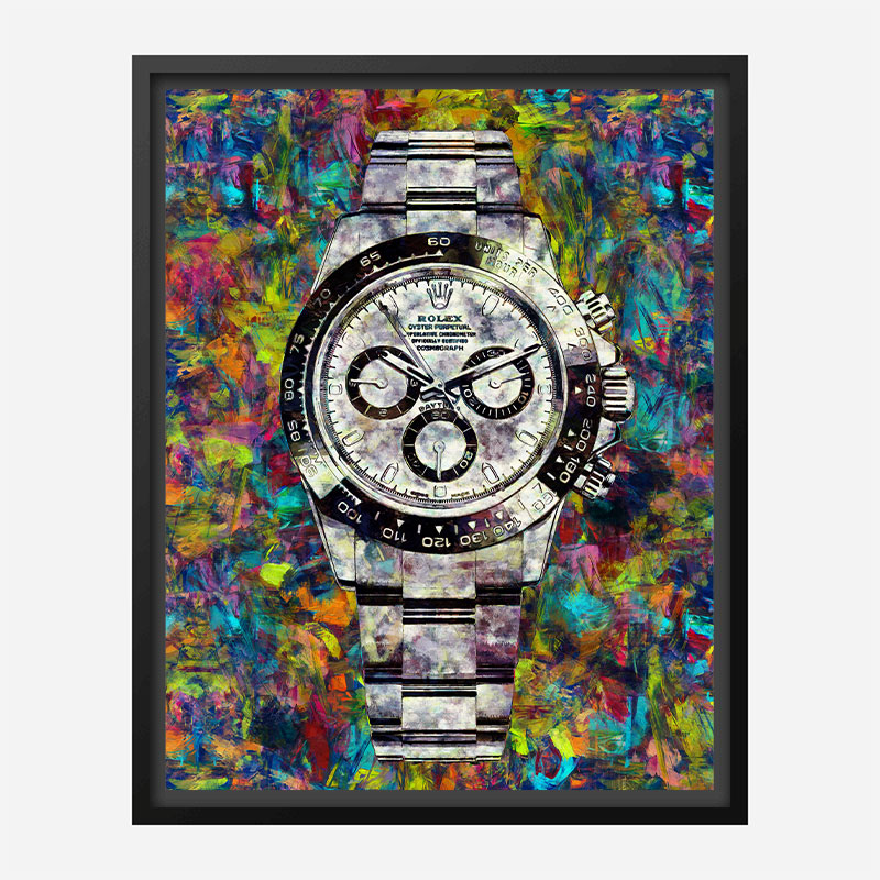 Utallige falanks Transplant Rolex Daytona Abstract Art Print