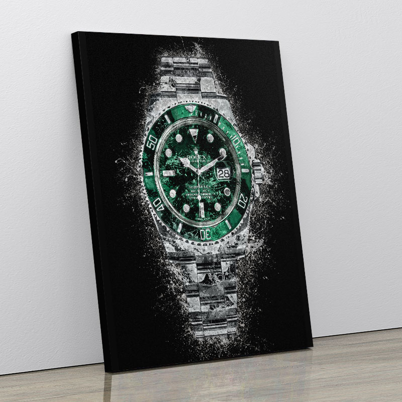 Rolex Hulk Abstract Art Print