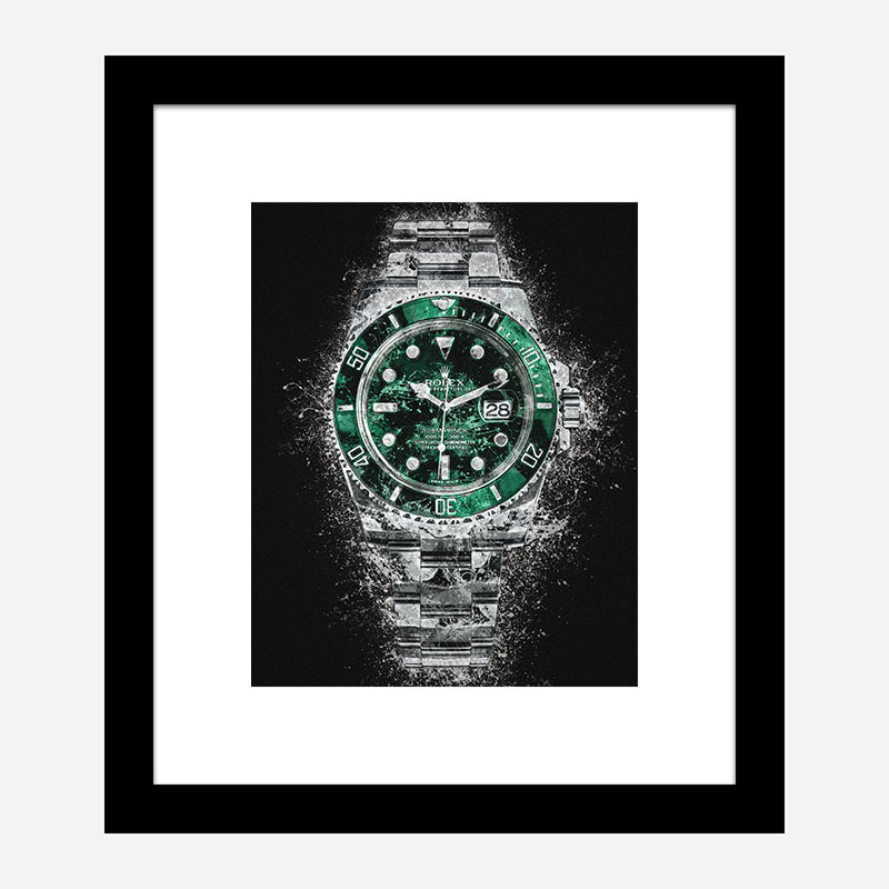 Rolex Hulk Abstract Art Print