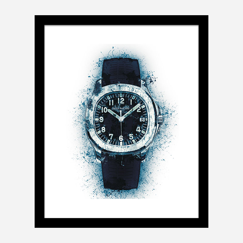 Patek Aquanaut Blue Abstract Art Print