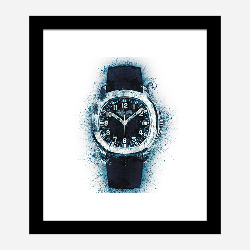 Patek Aquanaut Blue Abstract Art Print