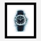 Patek Aquanaut Blue Abstract Art Print