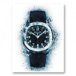 Patek Aquanaut Blue Abstract Art Print