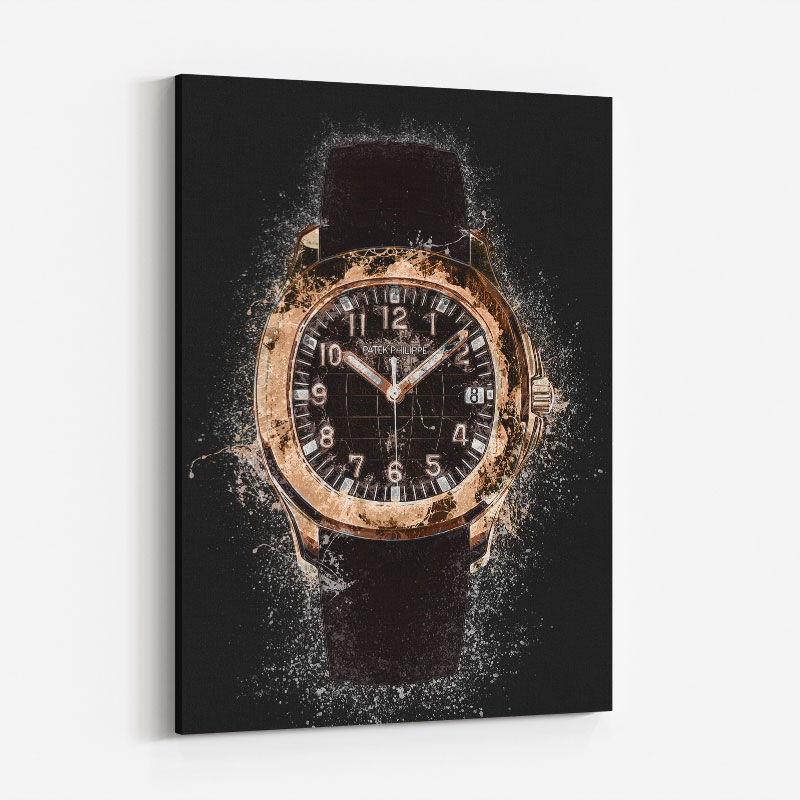 Patek Aquanaut Gold Abstract Art Print