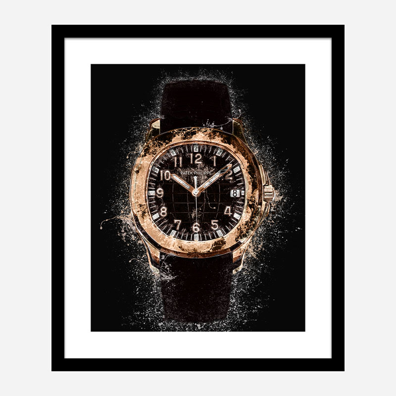 Patek Aquanaut Gold Abstract Art Print