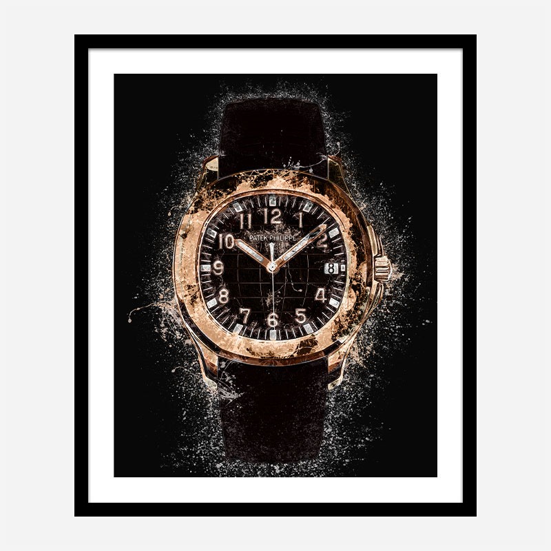 Patek Aquanaut Gold Abstract Art Print