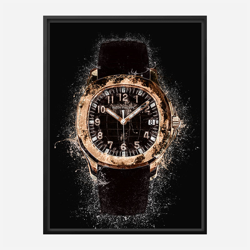 Patek Aquanaut Gold Abstract Art Print