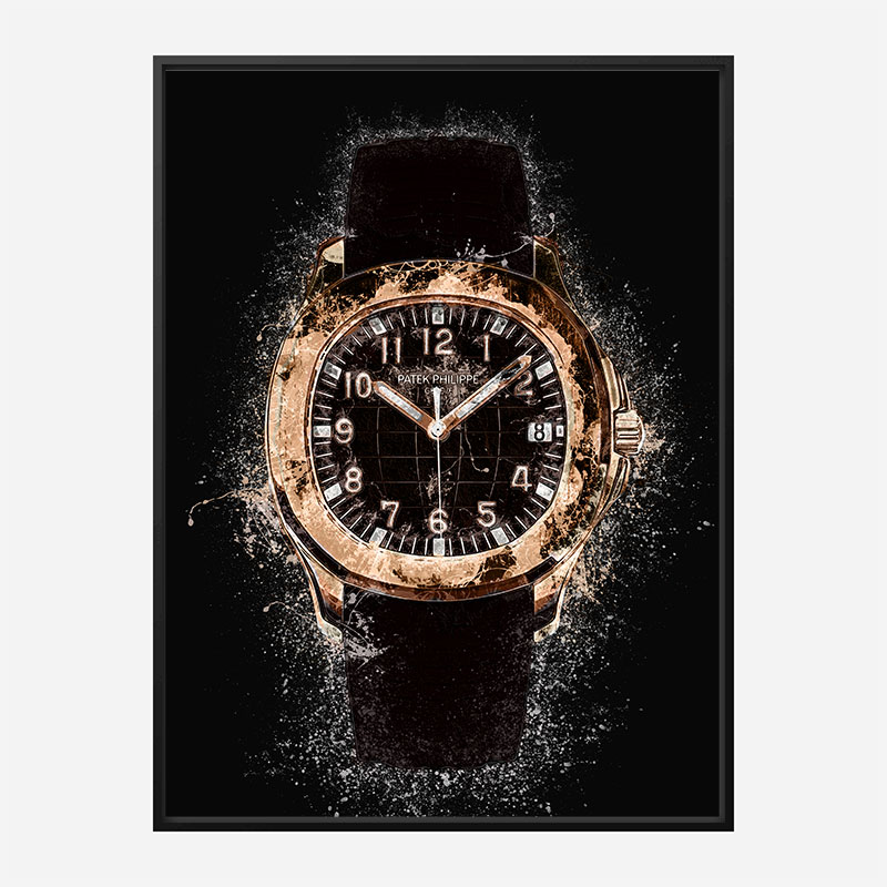 Patek Aquanaut Gold Abstract Art Print