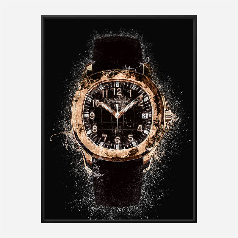 Patek Aquanaut Gold Abstract Art Print