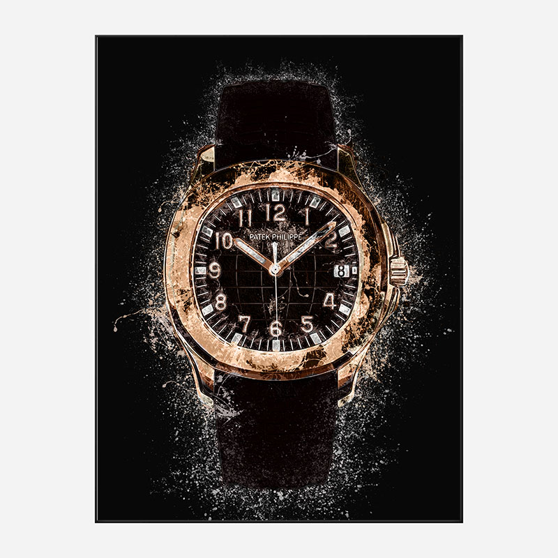 Patek Aquanaut Gold Abstract Art Print