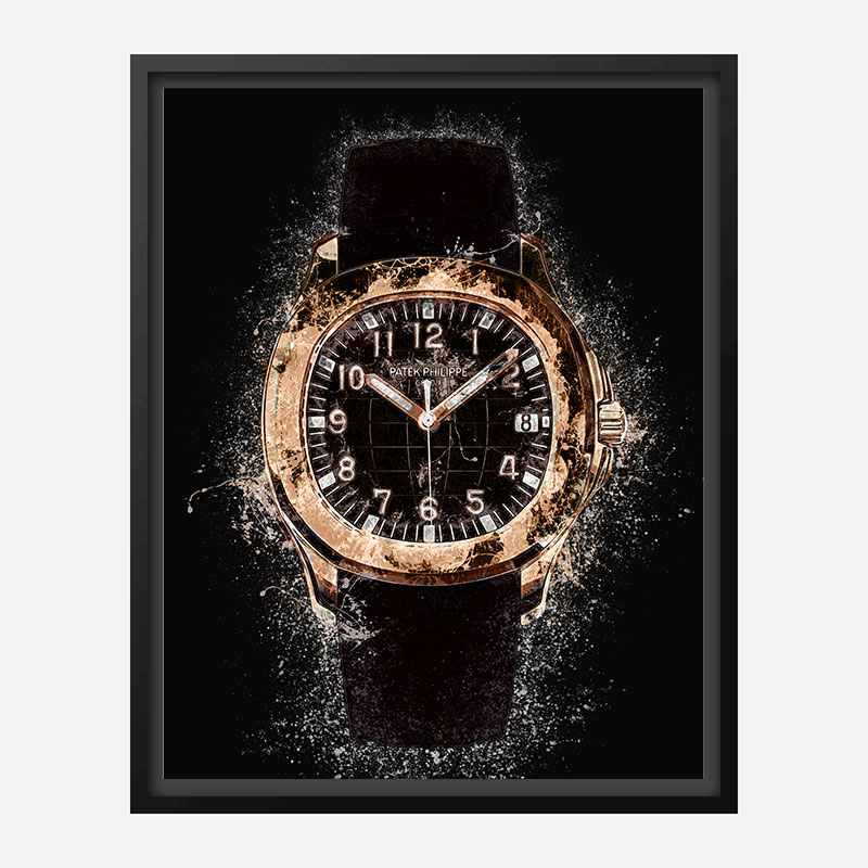 Patek Aquanaut Gold Abstract Art Print