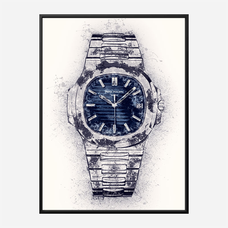 Patek Nautilus Abstract Art Print