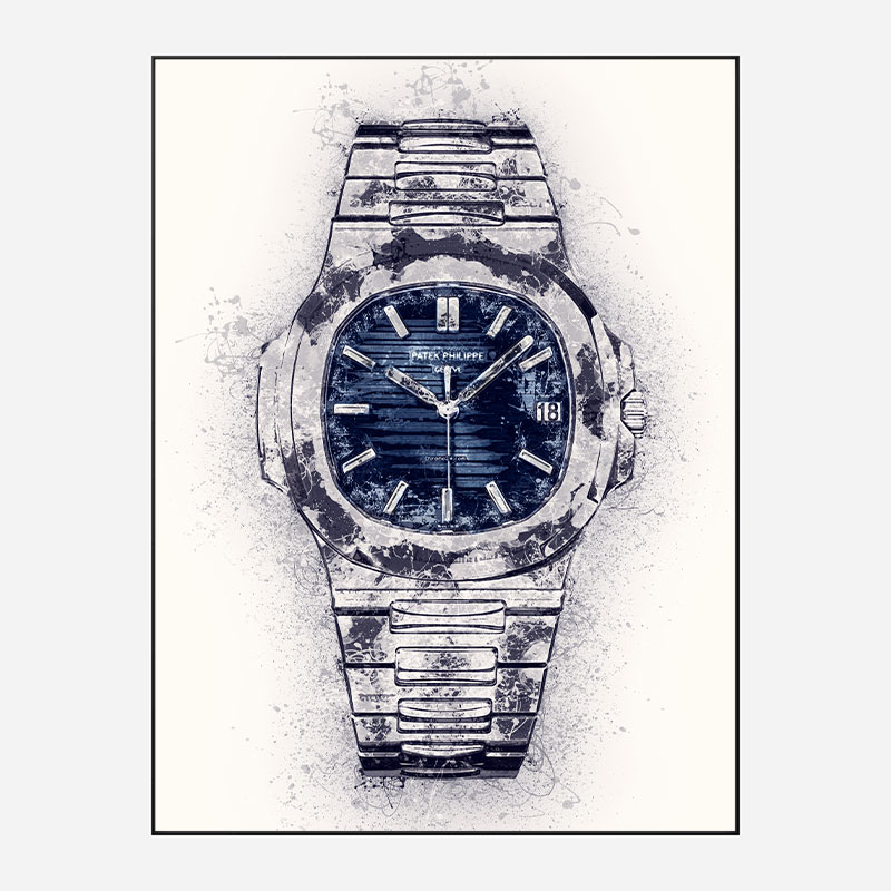 Patek Nautilus Abstract Art Print