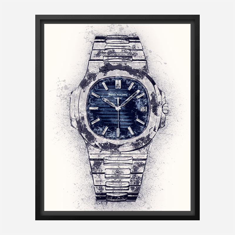 Patek Nautilus Abstract Art Print