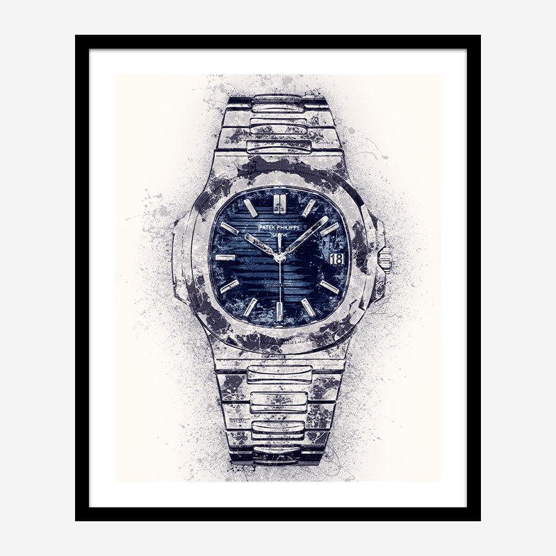 Patek Nautilus Abstract Art Print