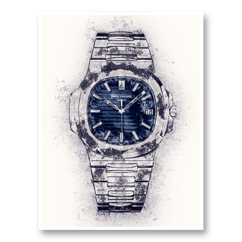 Patek Nautilus Abstract Art Print