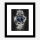 Patek Nautilus On Black Abstract Art Print