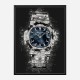 Patek Nautilus On Black Abstract Art Print