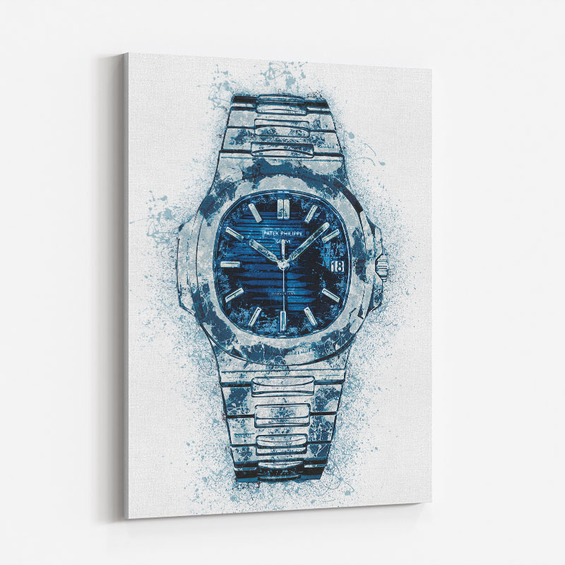 Patek Nautilus Blue Abstract Art Print