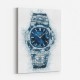 Patek Nautilus Blue Abstract Art Print