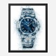 Patek Nautilus Blue Abstract Art Print