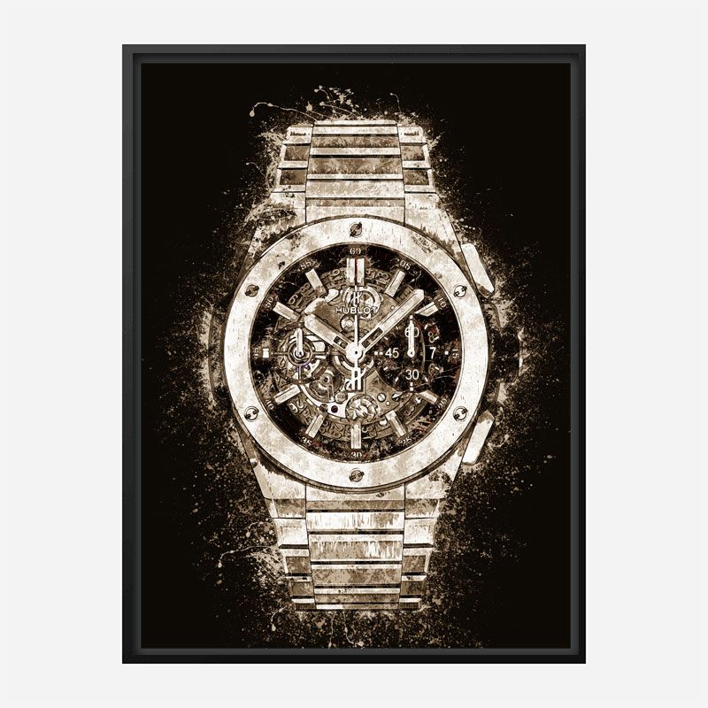 Big Bang Integral Titanium Abstract Art Print