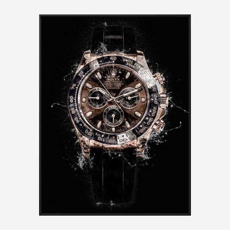 Daytona Rose Gold Abstract Art Print