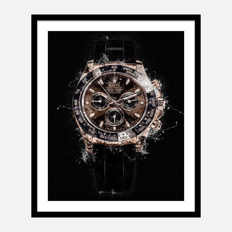 Daytona Rose Gold Abstract Art Print