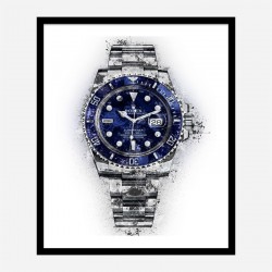 Submariner Blue Abstract Art Print