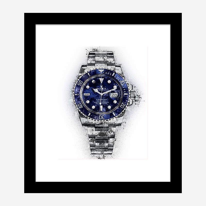 Submariner Blue Abstract Art Print