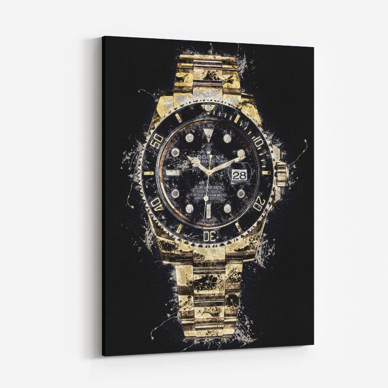 Submariner Gold Abstract Art Print