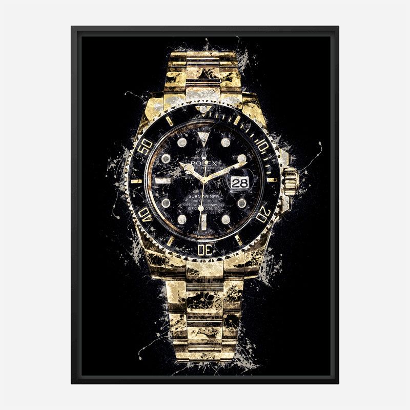 Submariner Gold Abstract Art Print