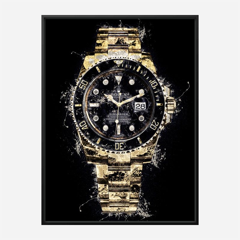 Submariner Gold Abstract Art Print