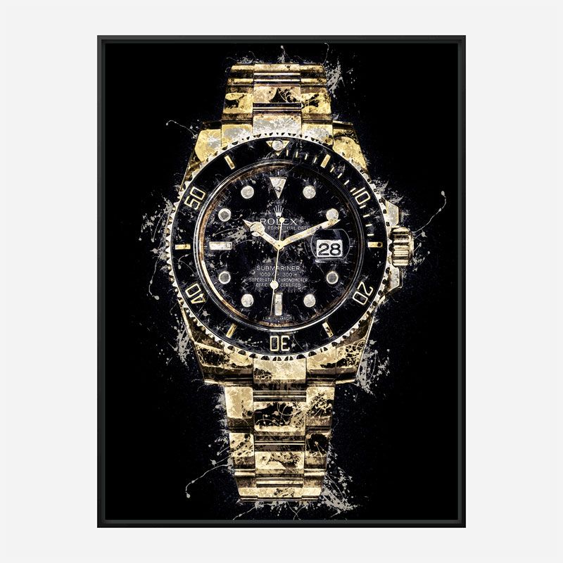 Submariner Gold Abstract Art Print