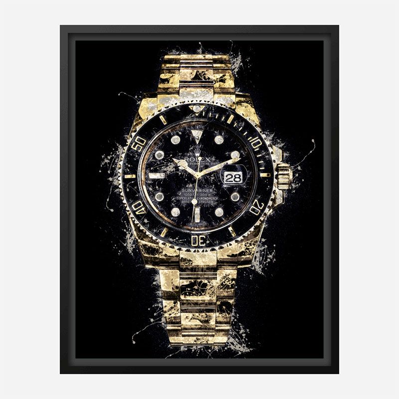 Submariner Gold Abstract Art Print