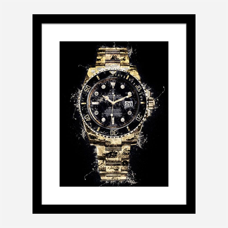 Submariner Gold Abstract Art Print