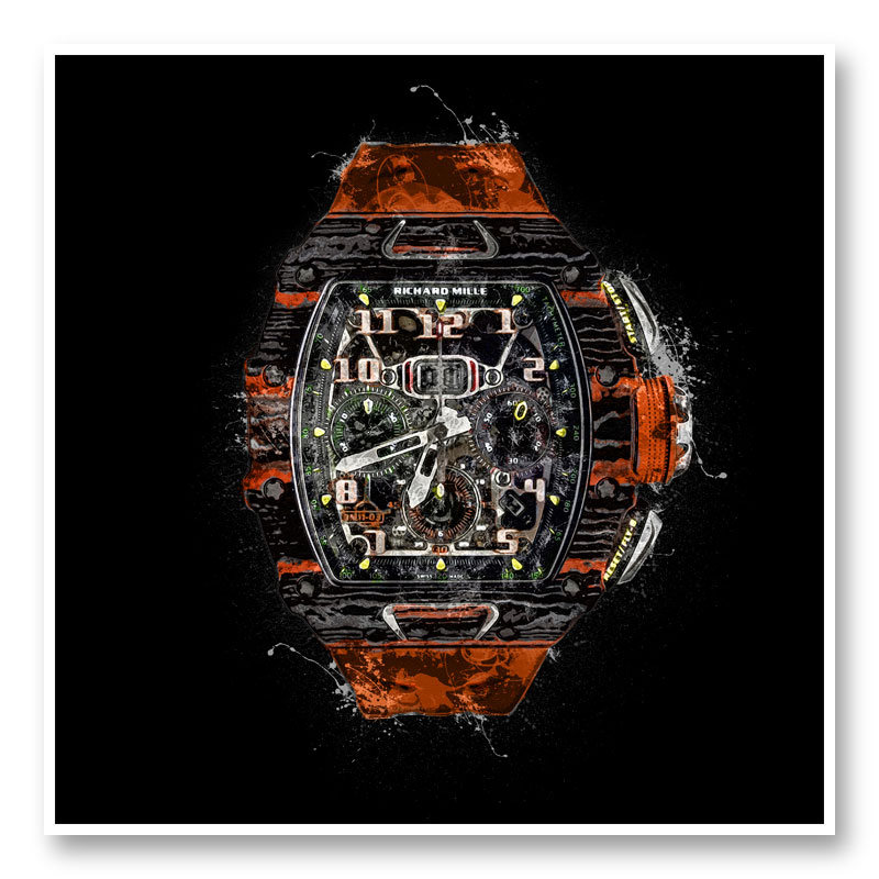 RM 11 Watch Grunge Wall Art Print