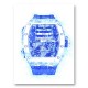 RM 69 Blue Grunge Abstract Art Print