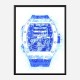 RM 69 Blue Grunge Abstract Art Print