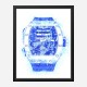 RM 69 Blue Grunge Abstract Art Print