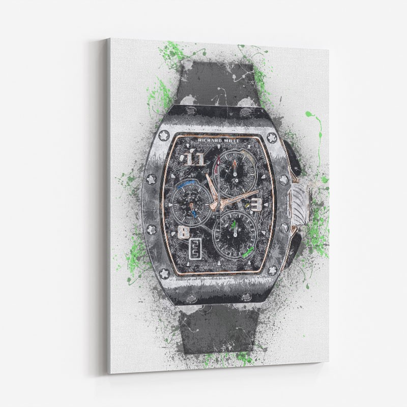 RM 72 Grey Grunge Abstract Art Print